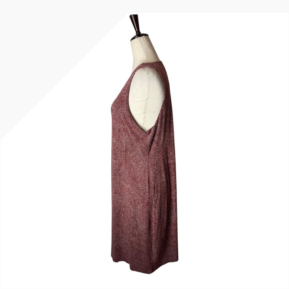 Athleta Dress Women‎ XL Red White Printed Sleeveless Santorini Mini Athletic - Picture 7 of 9